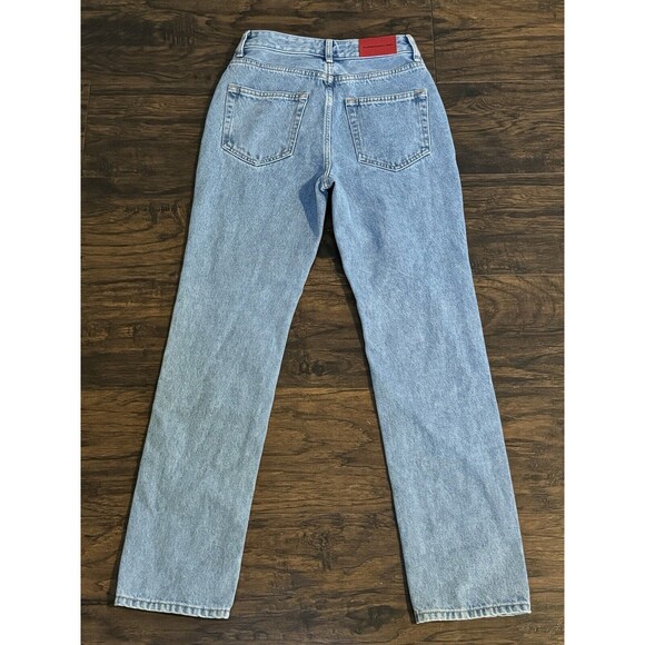 Alessandra Rich Embellished Logo Patch Cropped Jeans 25 Made In Italy - Picture 6 of 8